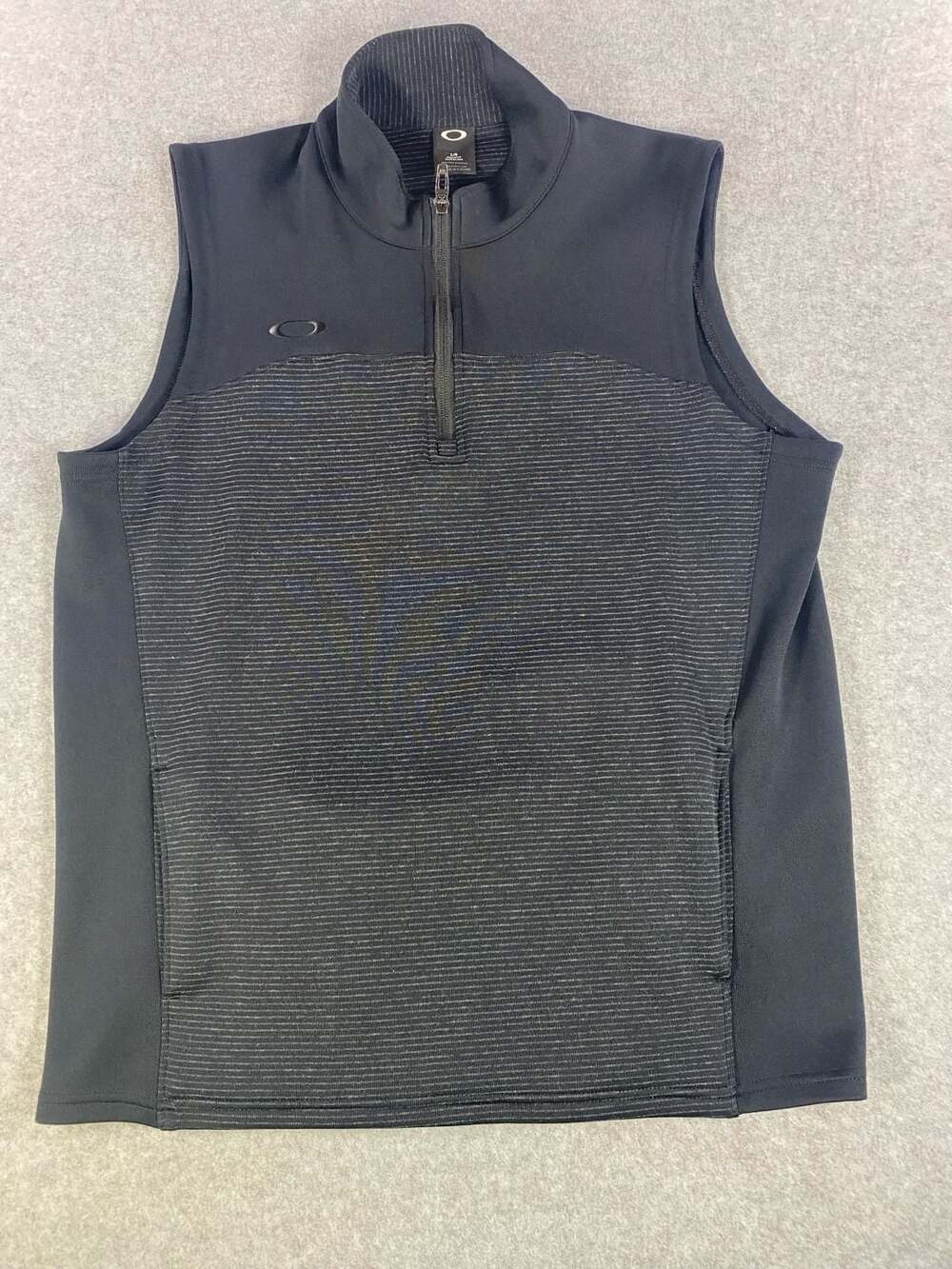 Oakley Golf Quarter-Zip Sleeveless Vest Black Size Large